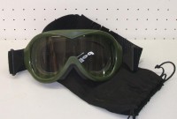 US Staubschutzbrille oliv neuwertig