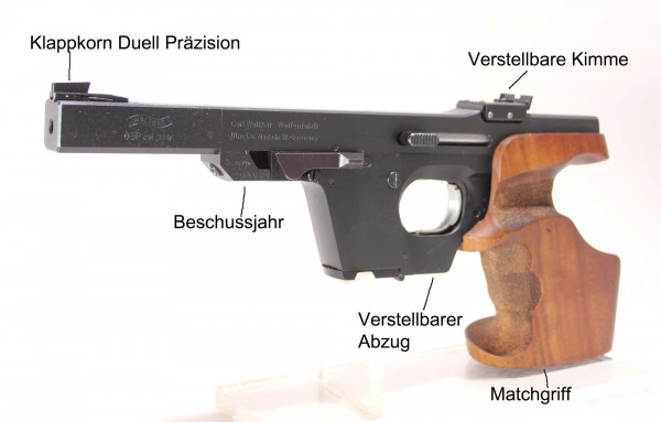 Walther GSP Sportpistole Kal 22 L.R. sehr gut