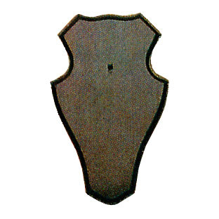 Gehörnbretter für Rehwild, 19X12cm dunkel