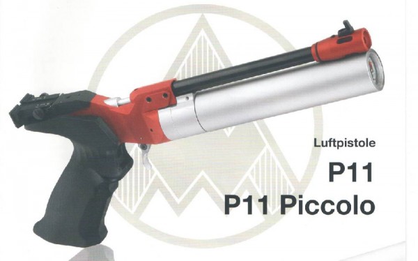 Pressluftpistole Mod. P11 Piccolo, Griff Buche Rechts/Links, Gr M, Kal. 4,5mm/.177