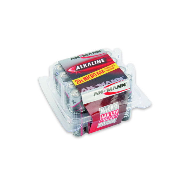 ANSMANN RED Alkaline Mikro AAA Batterie 20er Box 1,5V
